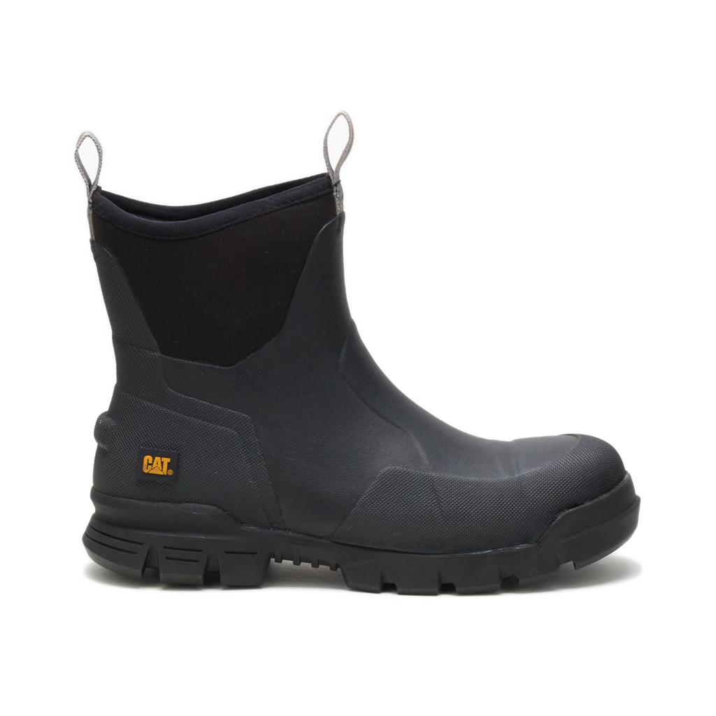 Caterpillar Stormers 6" Steel Toe Munkabakancs Férfi Fekete | 1045-LERFV