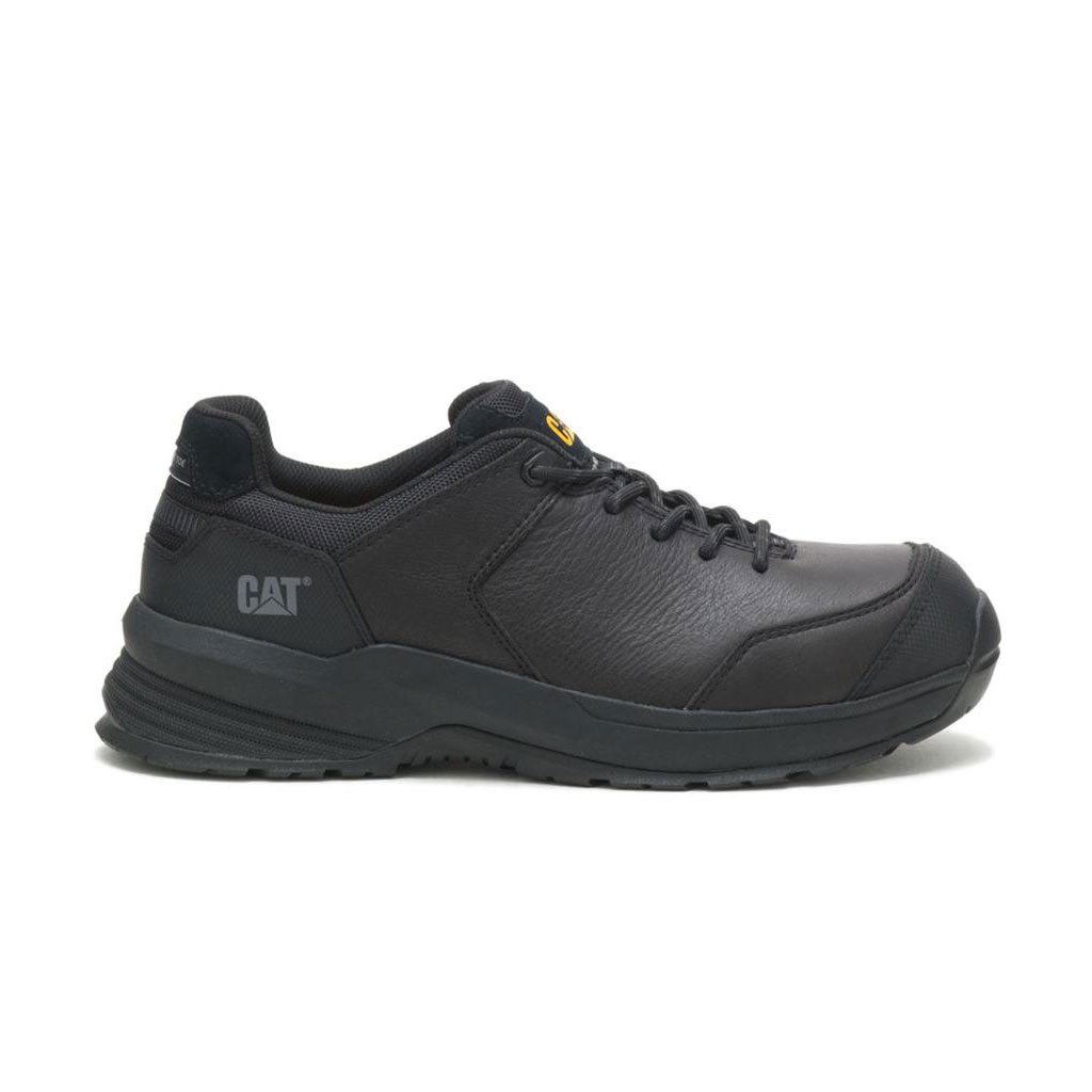 Caterpillar Streamline 2.0 Leather Composite Toe Munkabakancs Férfi Fekete | 7463-KZYEQ