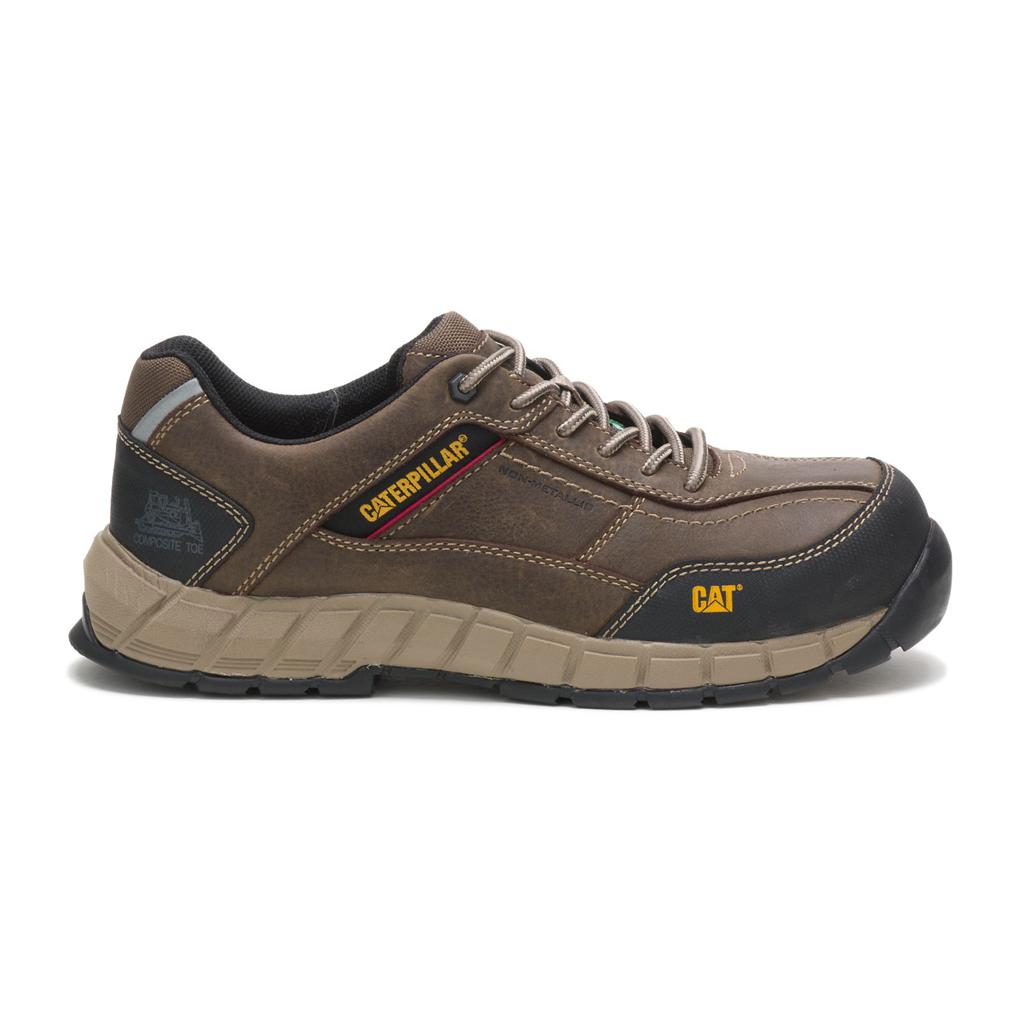 Caterpillar Streamline Leather Csa Composite Toe Munkacipő Férfi Sötétszürke | 3256-VPCOW