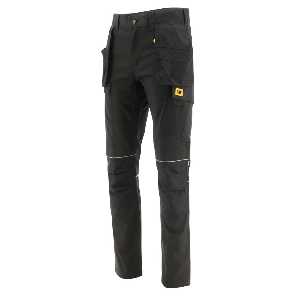 Caterpillar Stretch Pocket Nadrág Férfi Fekete | 9437-FQJLS