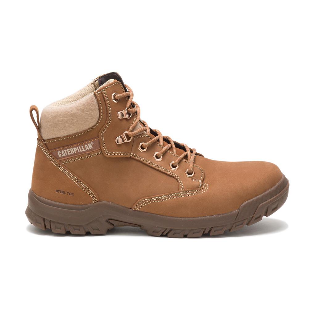 Caterpillar Tess Steel Toe Acél Orrú Csizma Női Narancssárga | 4972-HIBAY