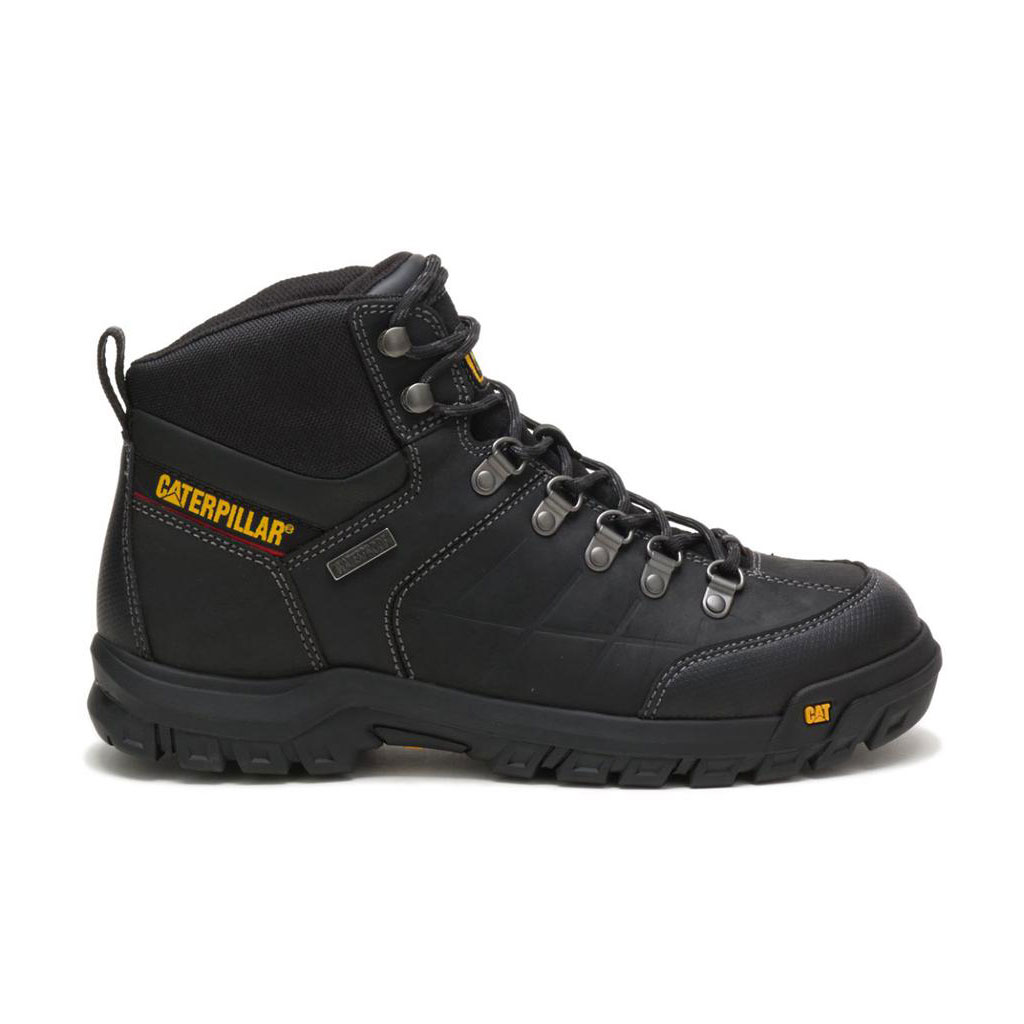 Caterpillar Threshold Waterproof Munkabakancs Férfi Fekete | 7842-PMXZH