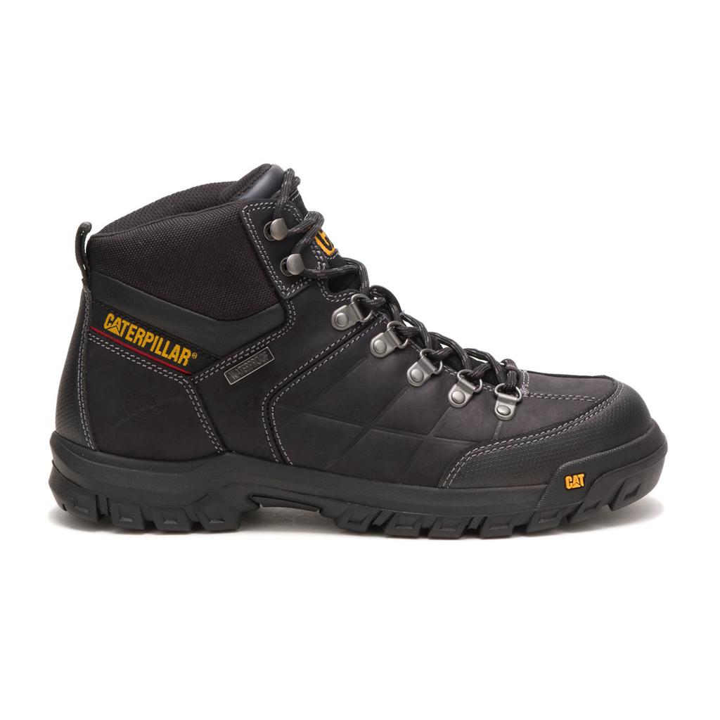 Caterpillar Threshold Waterproof Munkabakancs Férfi Fekete | 8965-UJLZV