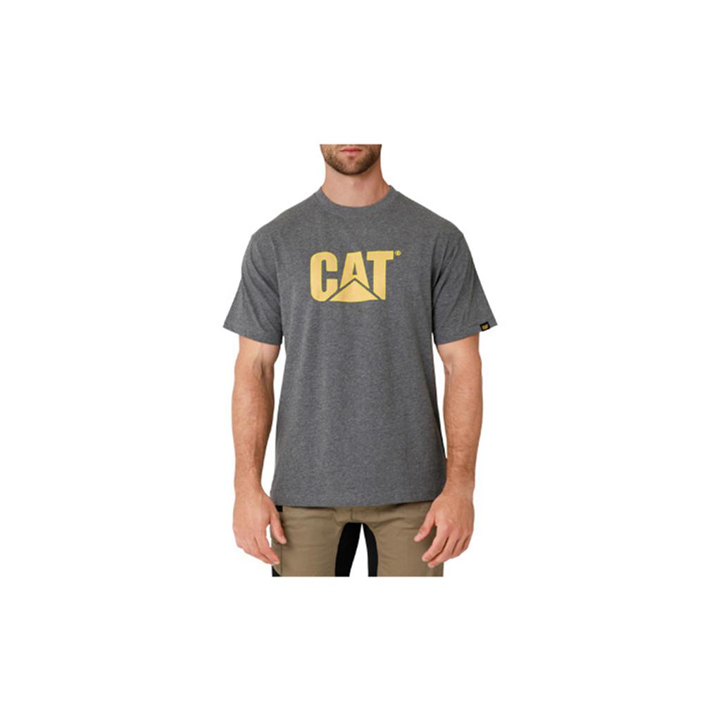 Caterpillar Tm Logo T-Shirts Férfi Sötétszürke | 6175-CLPWF