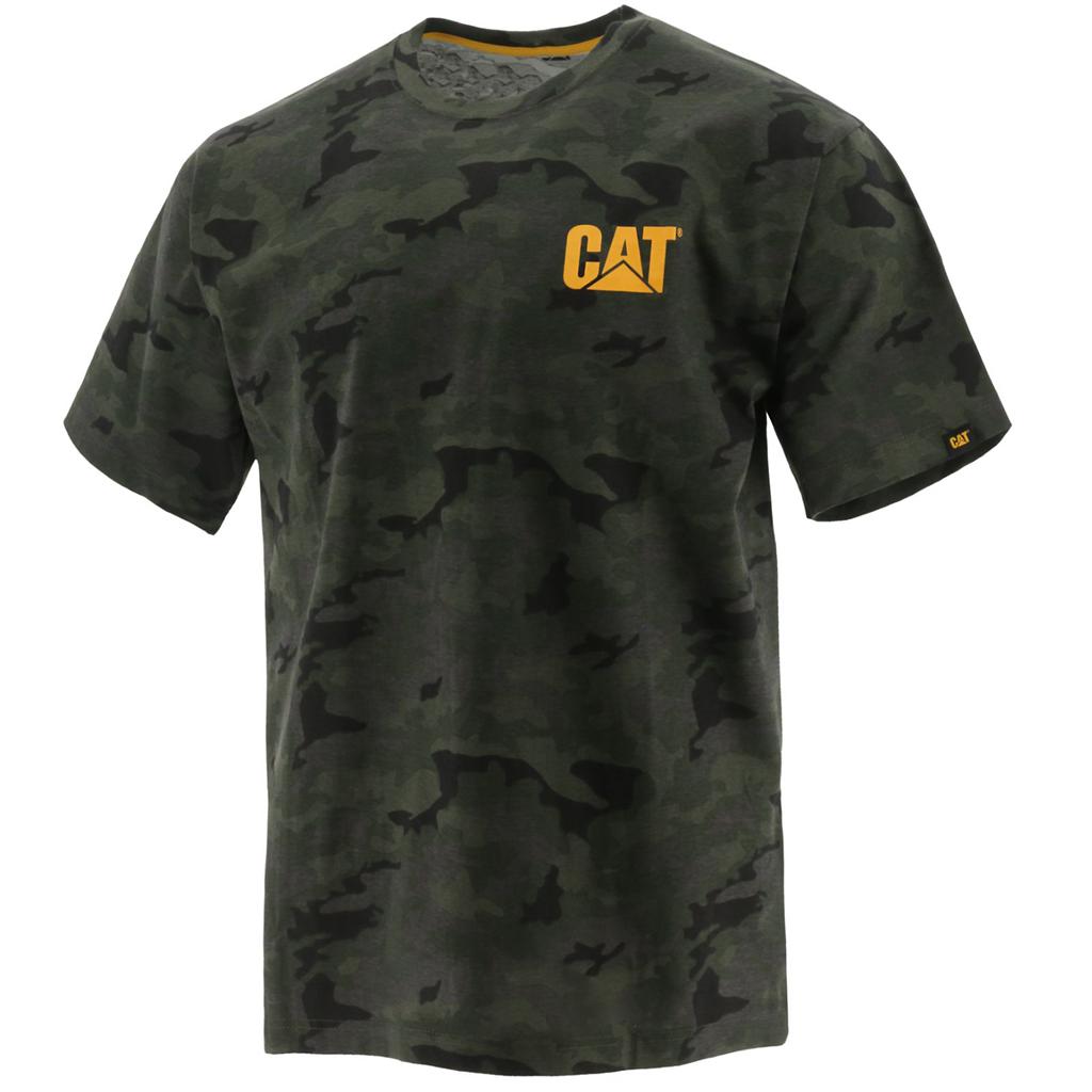 Caterpillar Trademark T-Shirts Férfi Camo | 4037-ZYBNC