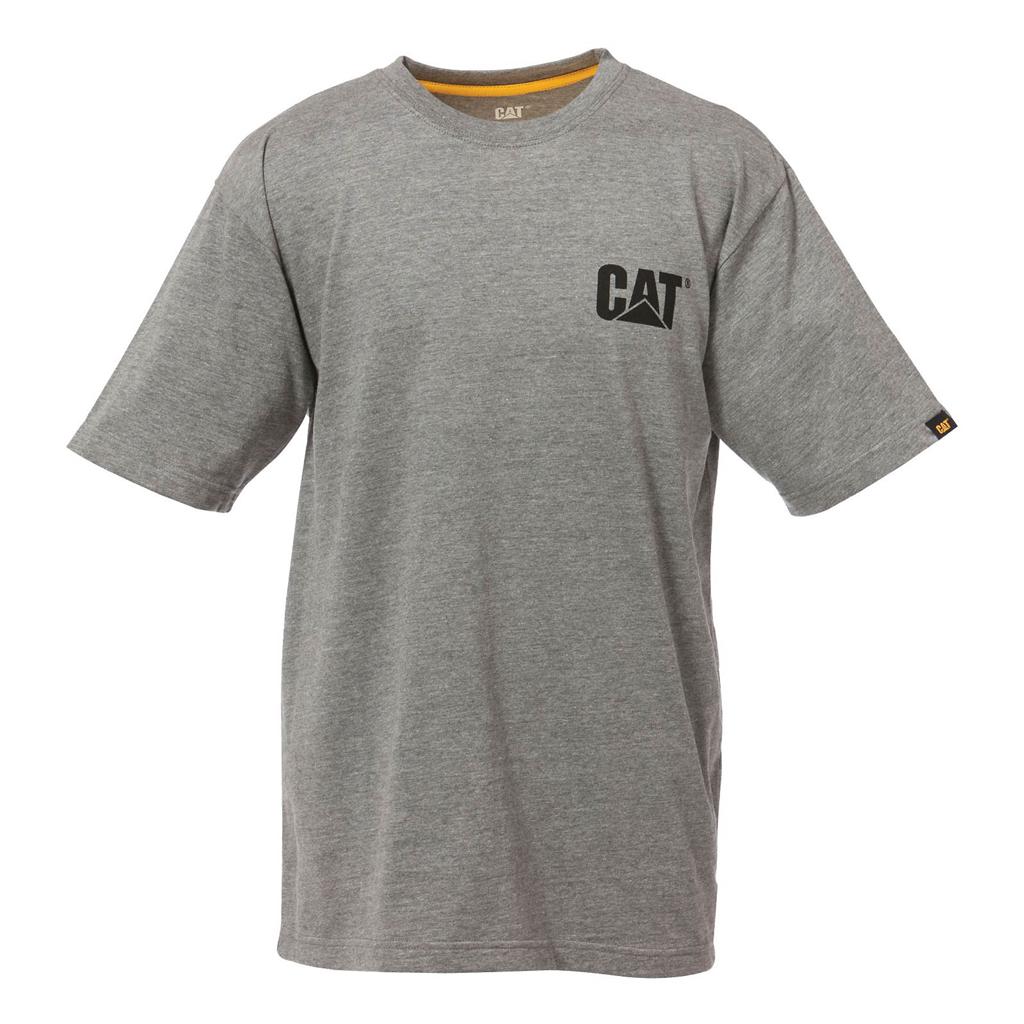 Caterpillar Trademark T-Shirts Férfi Sötétszürke | 8653-BPVOI