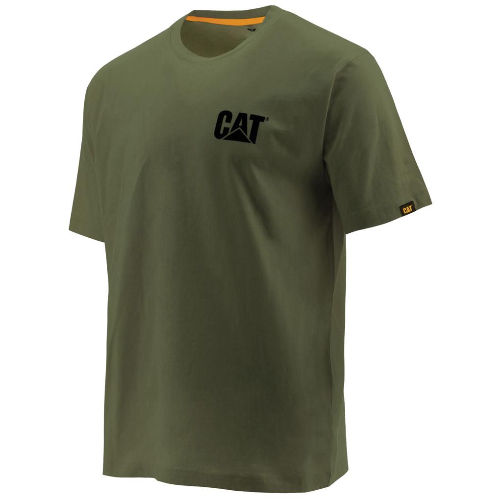 Caterpillar Trademark T-Shirts Férfi Zöld | 6205-HXELD