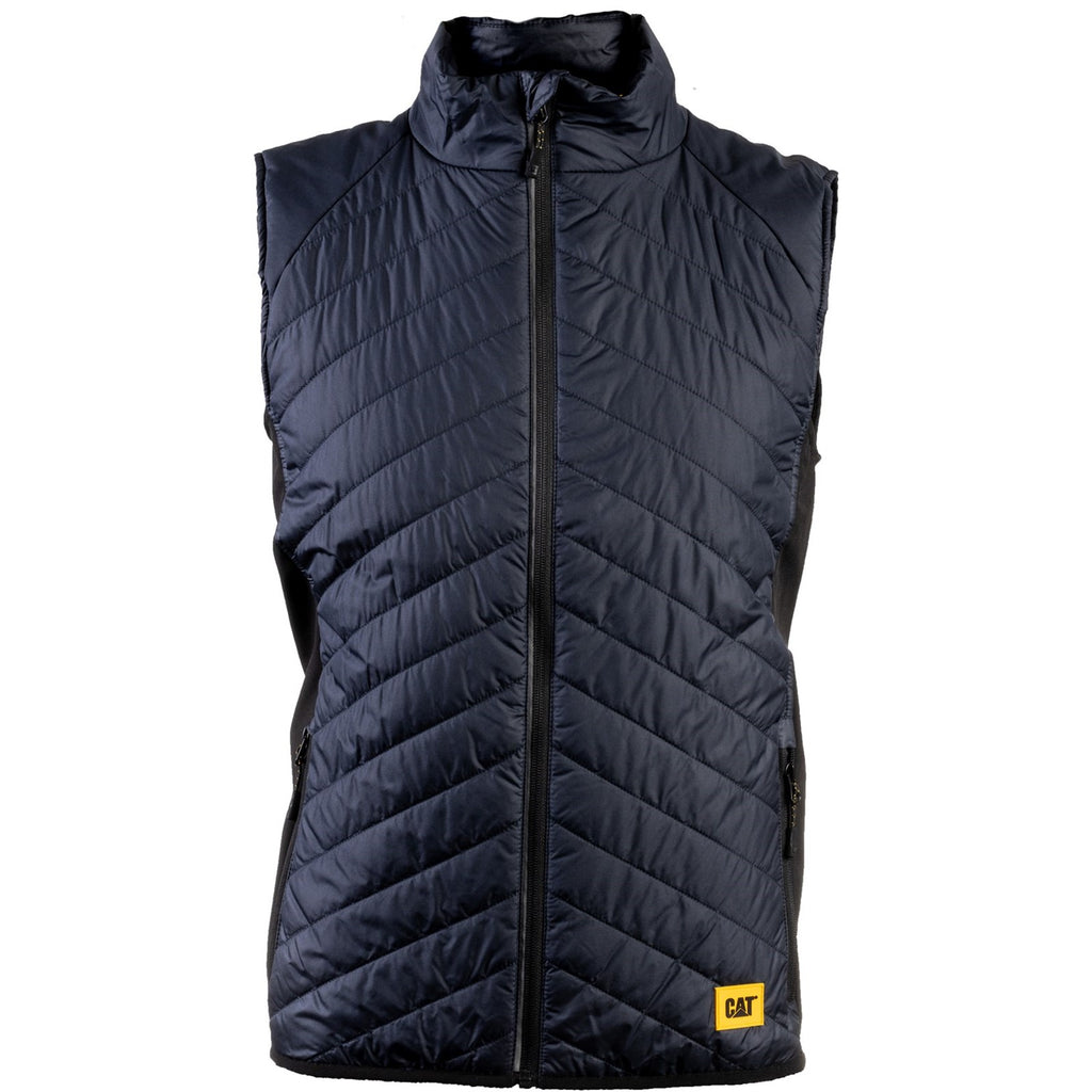 Caterpillar Trades Hibrid Body Warmer Szigetelt Mellények Férfi Sötétkék | 9064-MXQKE